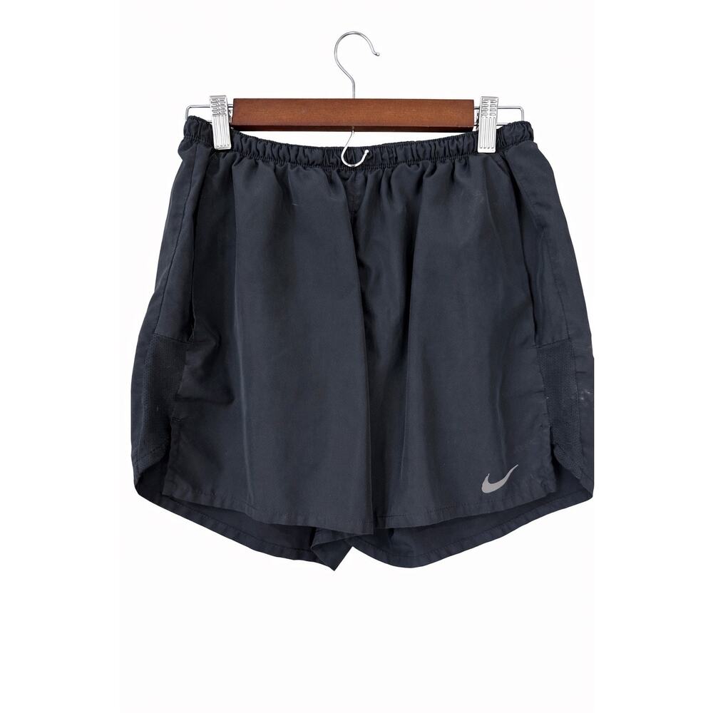Nike Dri-FIT Running Shorts Womens M Black Run Club Athleisure Gymcore Y2K